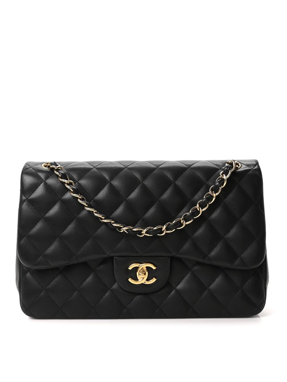 Chanel Lambskin Quilted Jumbo Double #291059C62B